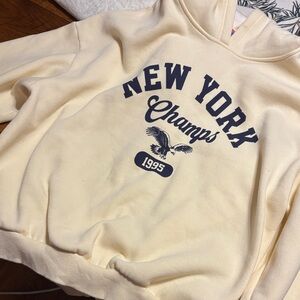 edited new york champs hoodie / size medium